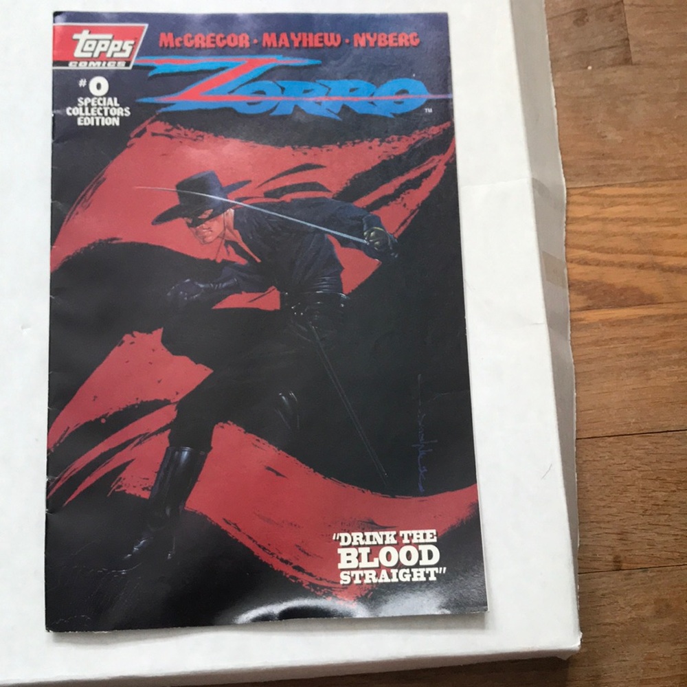 Zorro topps Comic book
